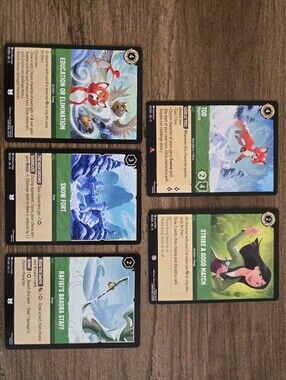 Disney Lorcana Winterspell Chapter 11 Trading Card Game Bundle Pack - 5 Cards